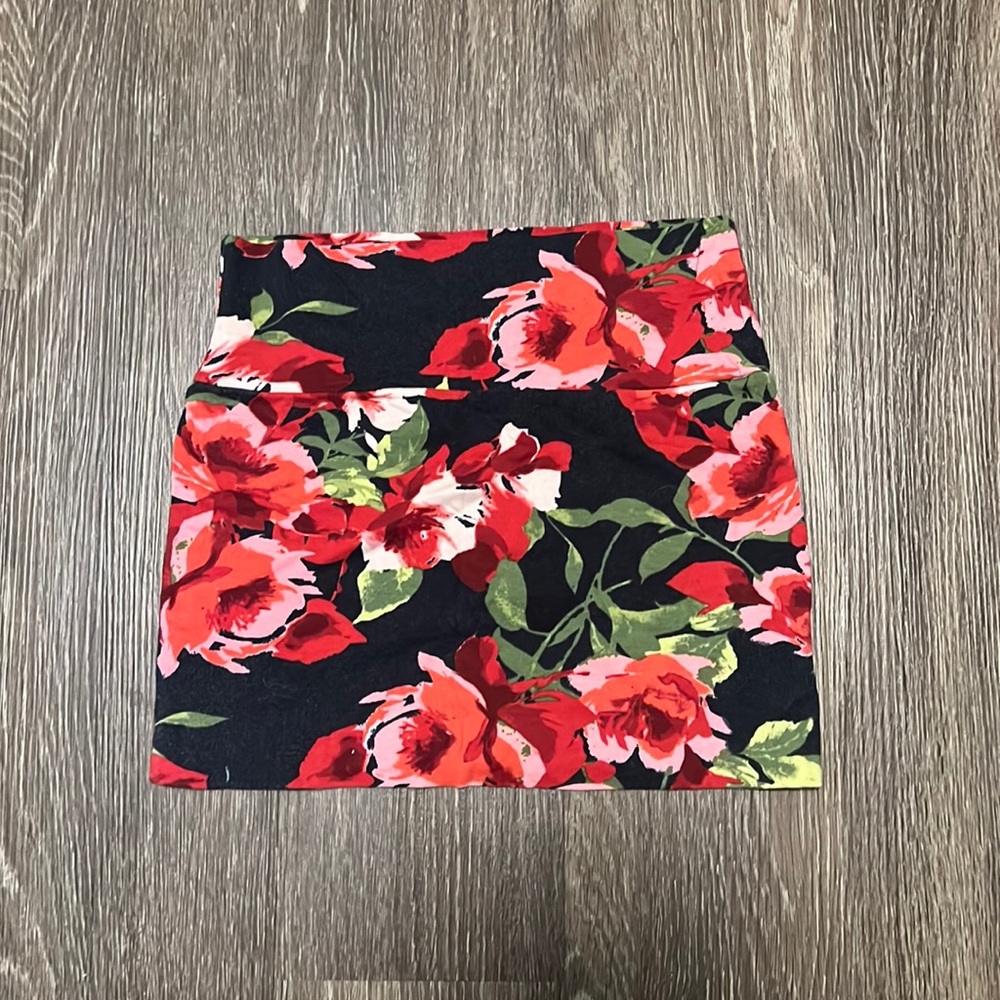 Full Tilt Floral Print Mini Skirt